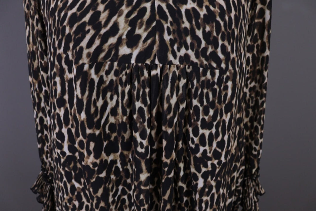 Used True Religion Multicolor Animal Printed V-Neck Summer Evening Midi Dress – Size S