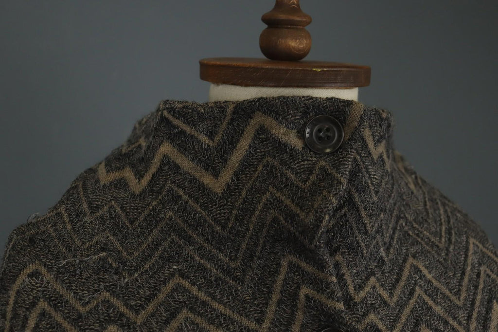 TRANSIT PAR SUCH Gray Brown Chevron Long Sleeve Button-Front Cardigan – Size 1