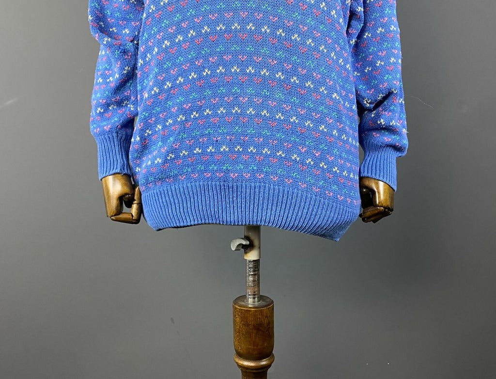 LAURA ASHLEY Multicolor Lagenlook Striped Knit 100% Cotton Sweater – Size M