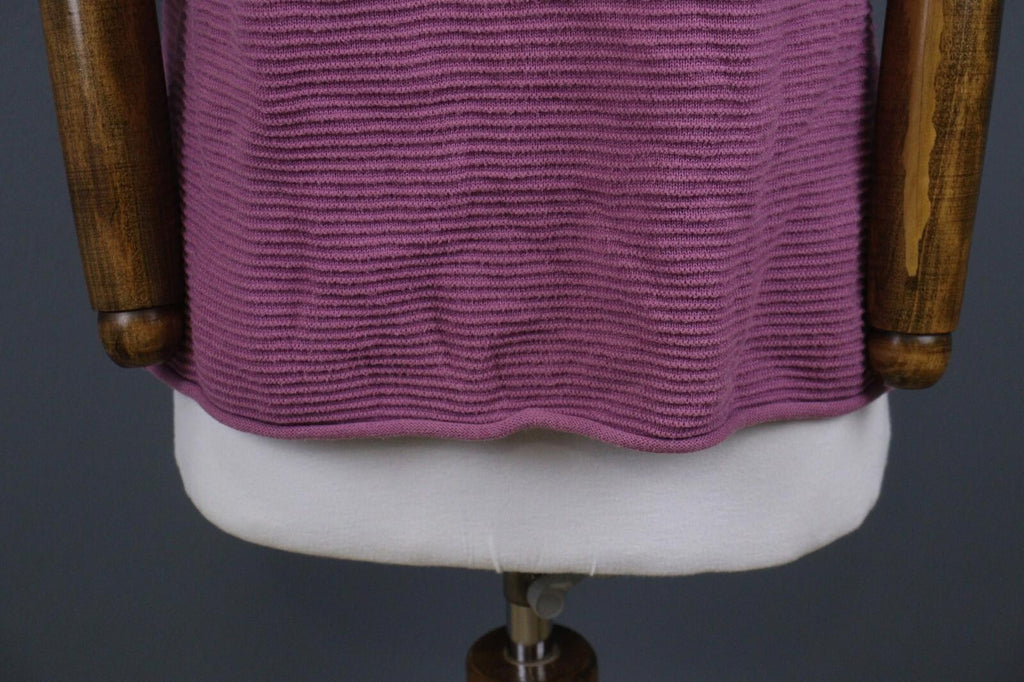GUDRUN SJODEN Purple Striped Cap Sleeve Stretch Top Blouse – Size M – Used