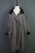 GUDRUN SJODEN Gray Windbreaker Linen Parka Oversized Coat Jacket – Size XL