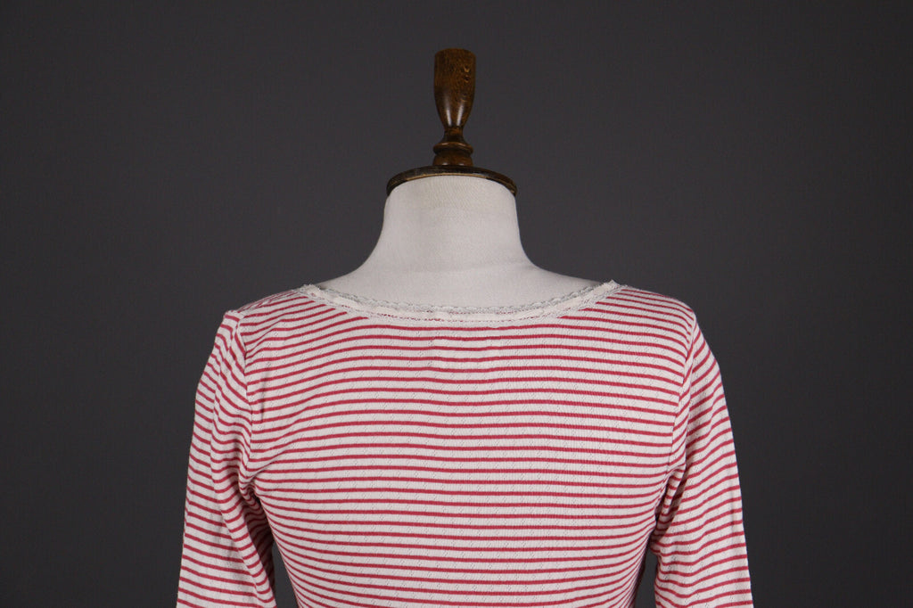 Denim & Supply Ralph Pink Lauren Stripe Long Sleeve Blouse Top Shirt – Size M