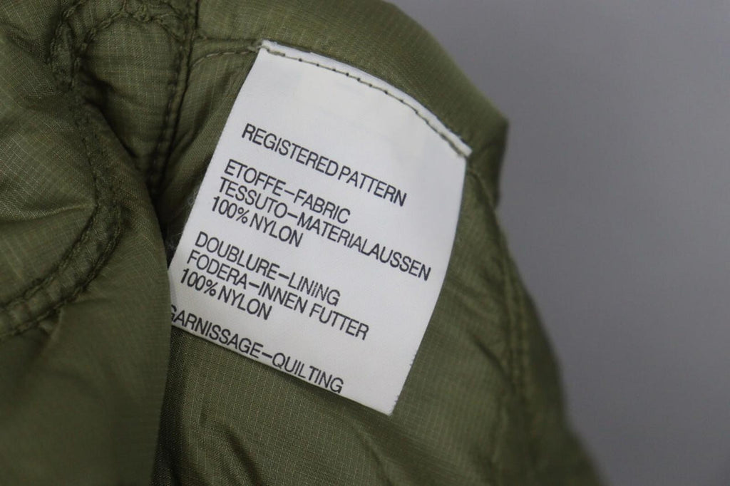 JET SET Green Nylon Long Sleeve Full Zip Snap Button Cuff Quilted Jacket – Size 2