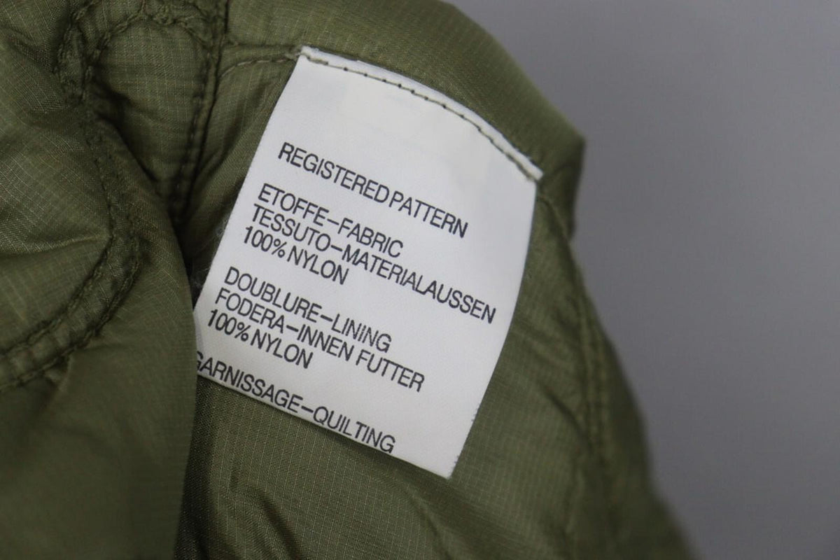 JET SET Green Nylon Long Sleeve Full Zip Snap Button Cuff Quilted Jacket – Size 2