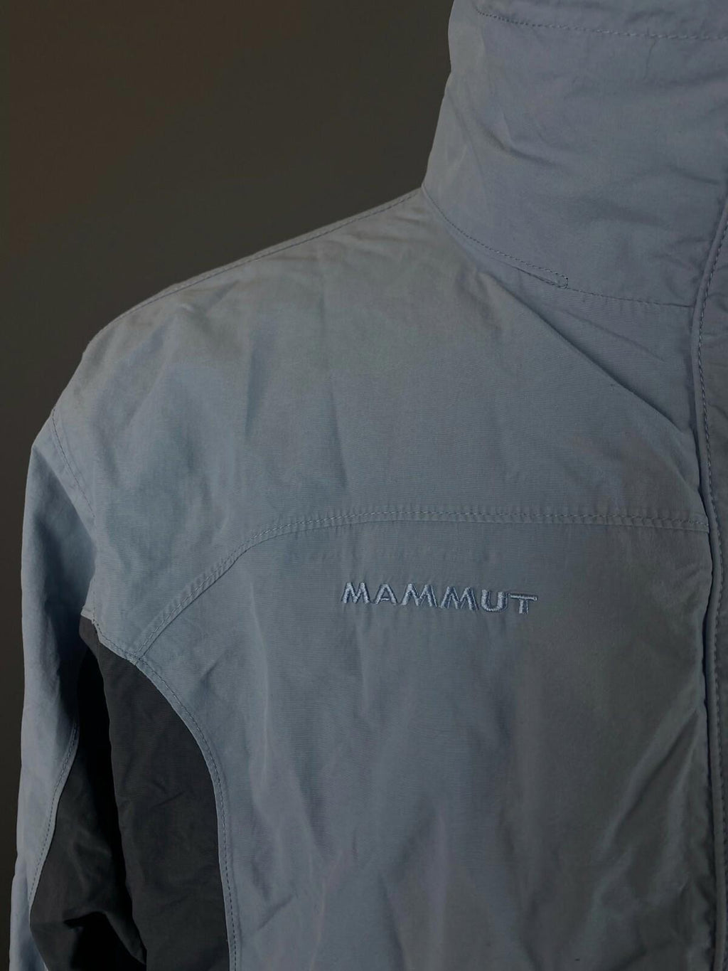 MAMMUT DRY TECH Waterproof Blue Nylon Full Zip High Neck Ski Jacket – Size L
