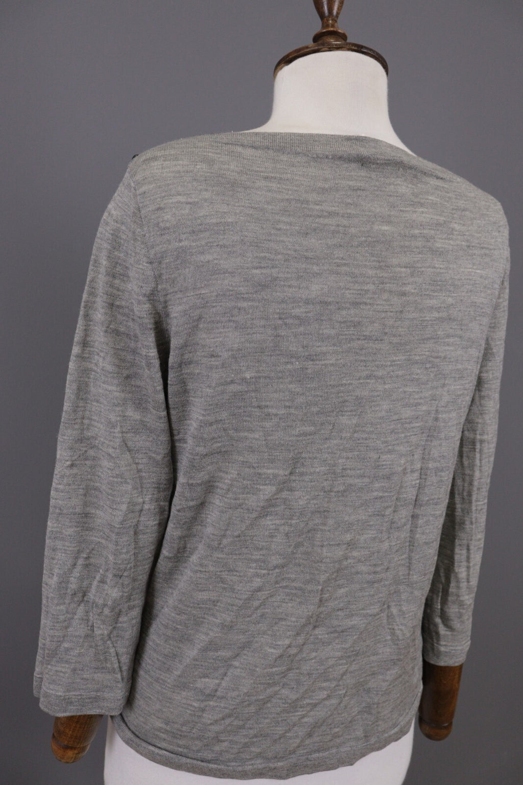 J. Crew Gray Merino Wool Sweater Long Sleeve Top – Size L