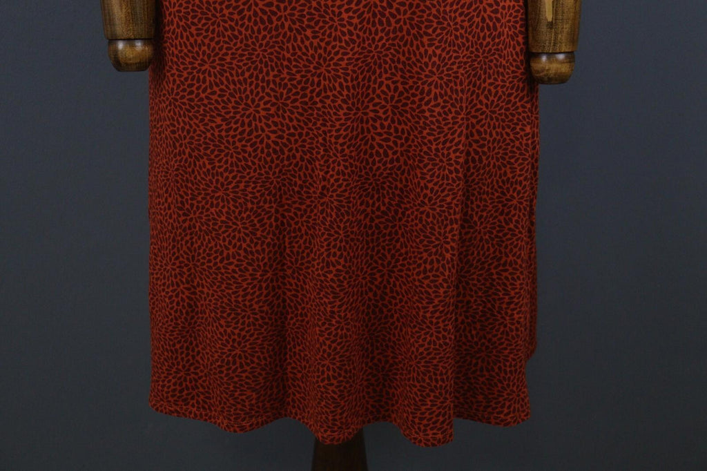 GUDRUN SJODEN Brown Sleeveless Scoop Neck Fit & Flare Dress – Size M