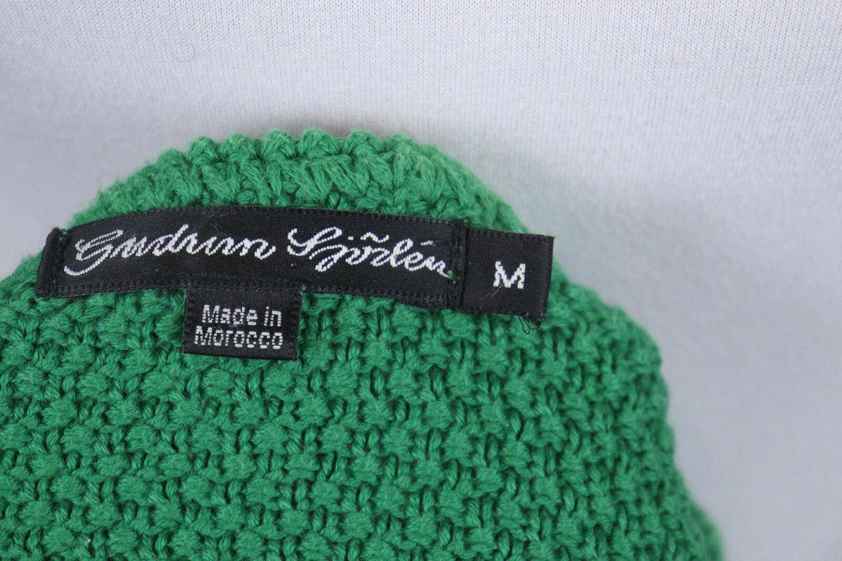 GUDRUN SJODEN Green Long Sleeve Round Neck Pullover Knit Sweater – Size M – Used