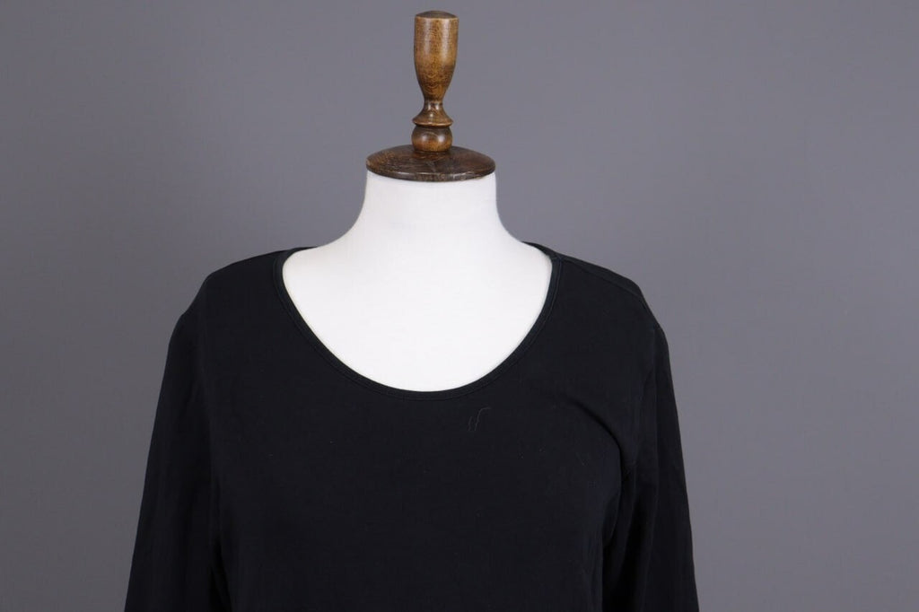 Gudrun Sjoden Black Lagenlook Long Sleeve Relaxed A-Line Dress – Size L