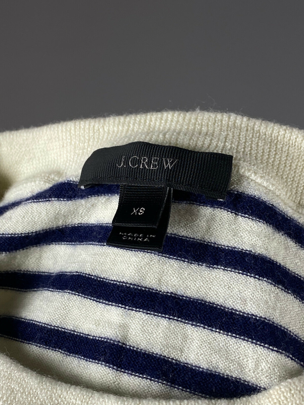 J. Crew Stripe Merino Wool 3/4 Sleeve Sweater – Women's XS