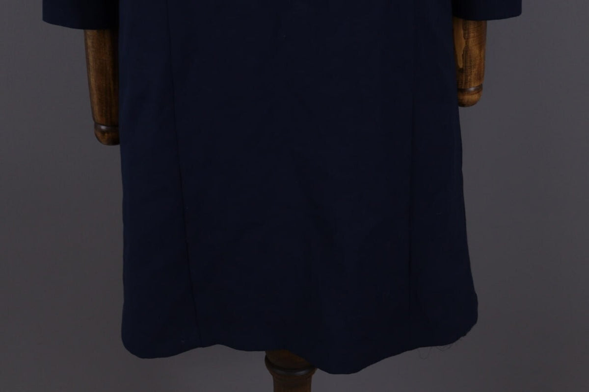 Me+Em Blue V-Neck Evening Long Sleeve A-Line Dress – Size 12