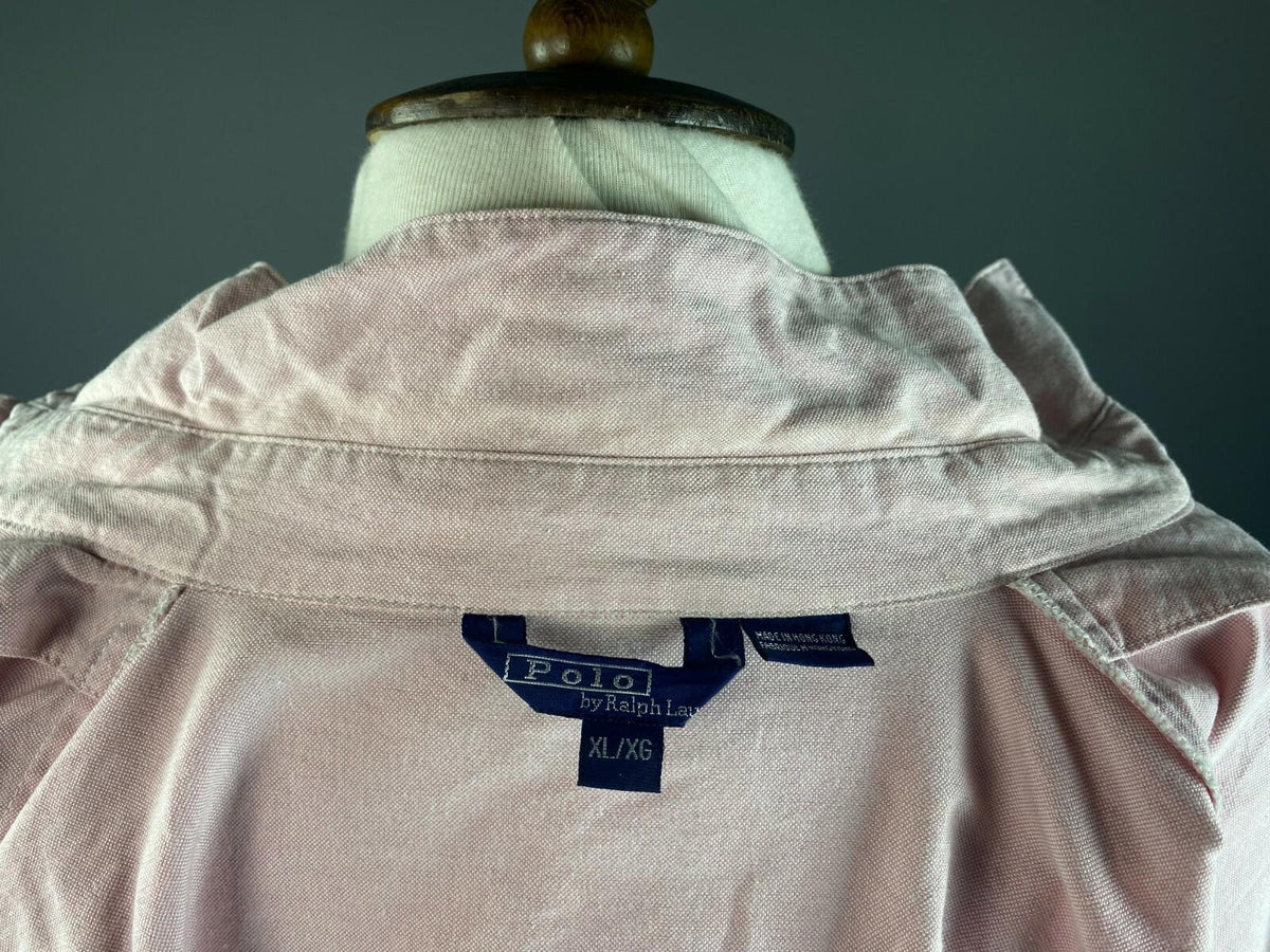 POLO RALPH LAUREN Pink Cotton Full Zip Long Sleeve Jacket – Size XL
