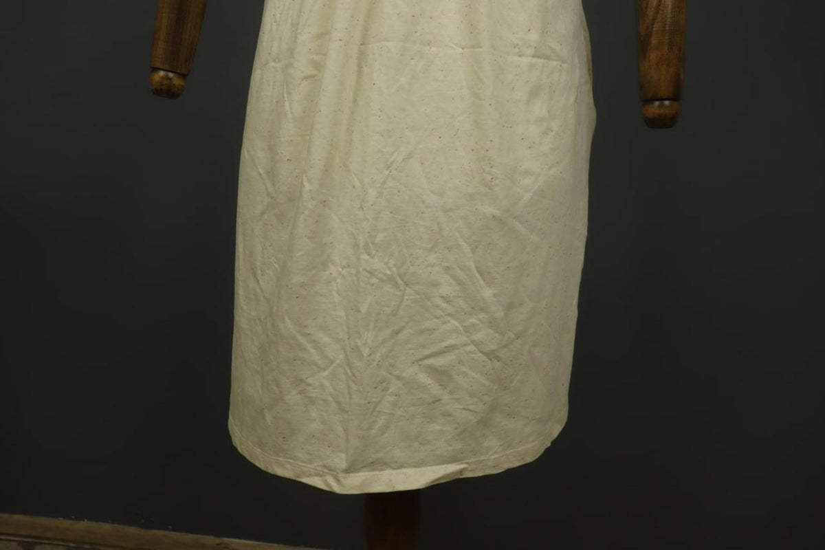 GUDRUN SJODEN Multicolor Cotton Pleated Short Sleeve Crew Neck Tank Dress – Size M