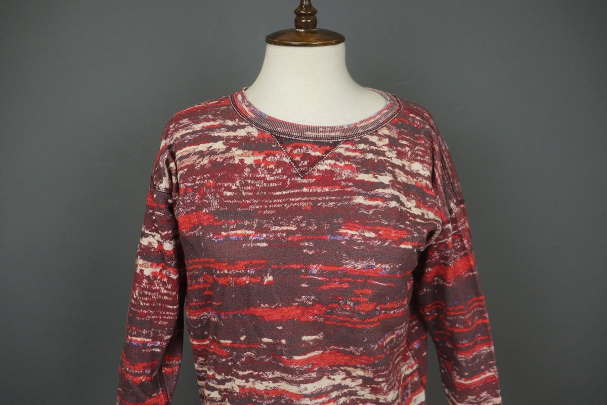 ISABEL MARANT POUR H&M Multi Space Dye Raglan Sleeve Pullover Sweater – Size 34