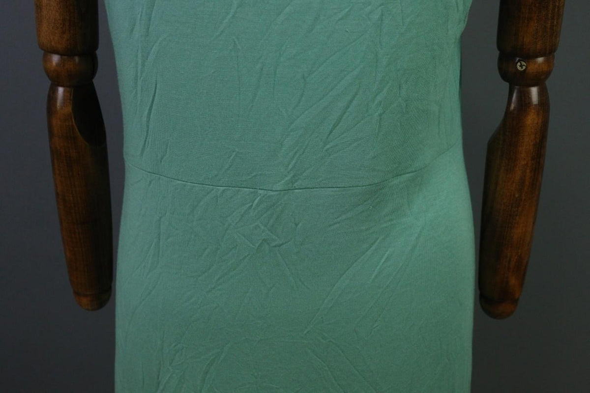 GUDRUN SJODEN Green Classic Scoop Neck Wide Strap Sleeveless Sheath Strap – Size L