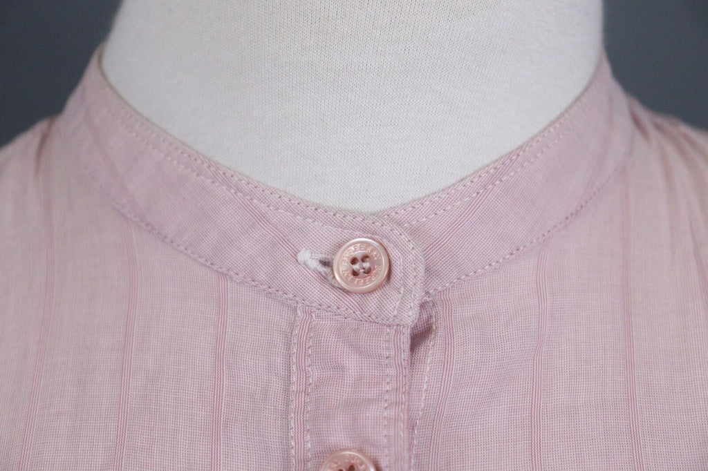 BURBERRY BRIT Pink Lightweight 3/4 Sleeve Stretch Button Down Shirt – Size XS