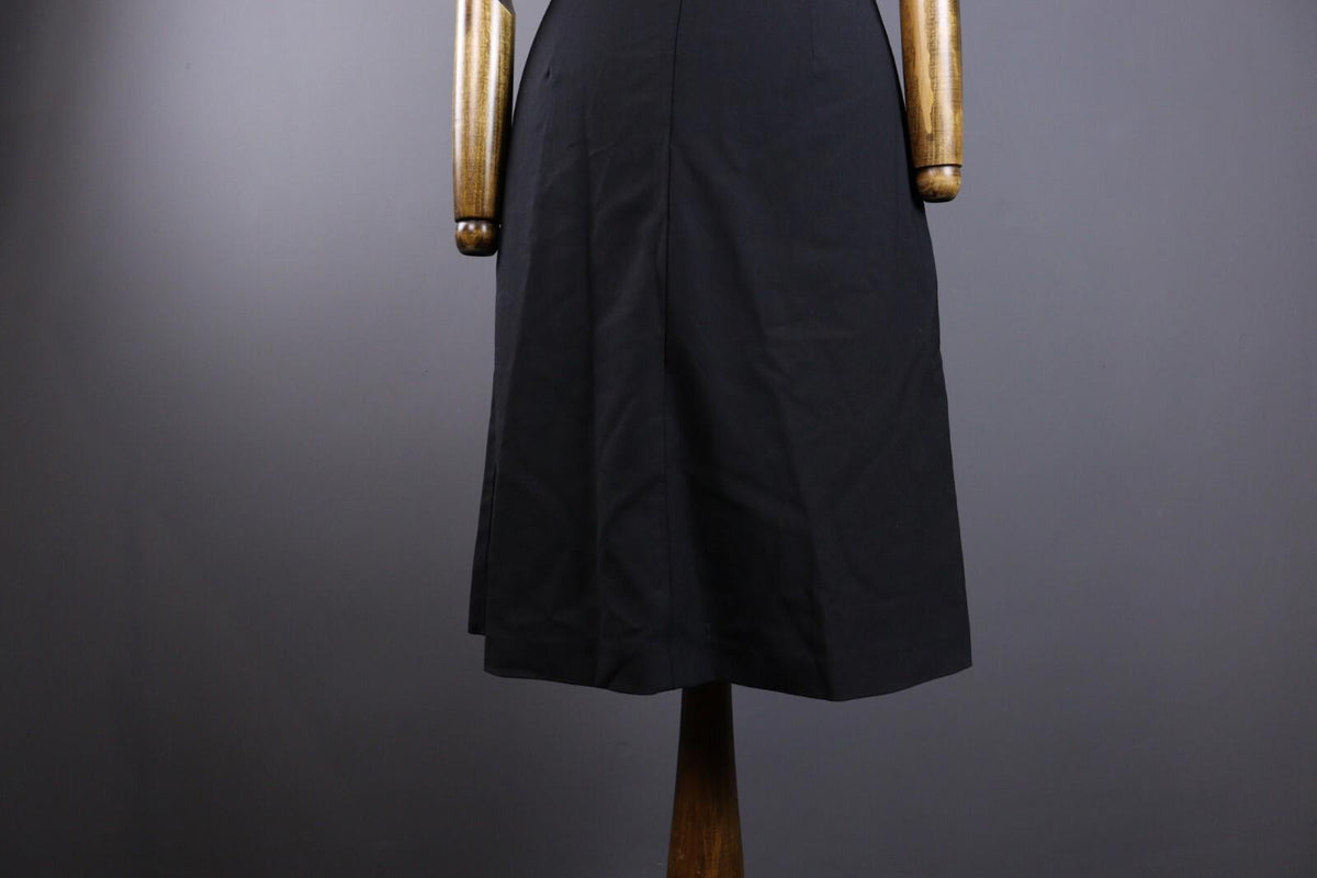 THEORY Black Sleeveless Belted Zip Up A-Line Sheath Midi Dress – Size 6