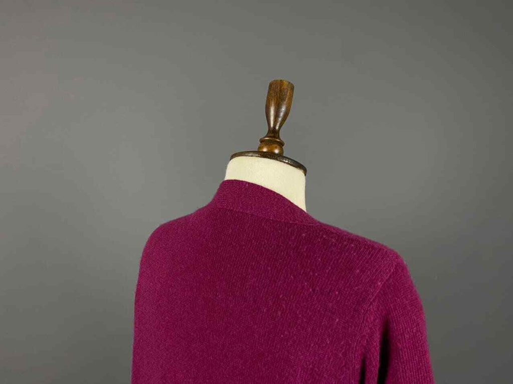 Aspesi Pink 70% Wool 30% Cashmere V-Neck Cardigan Sweater – Women's M