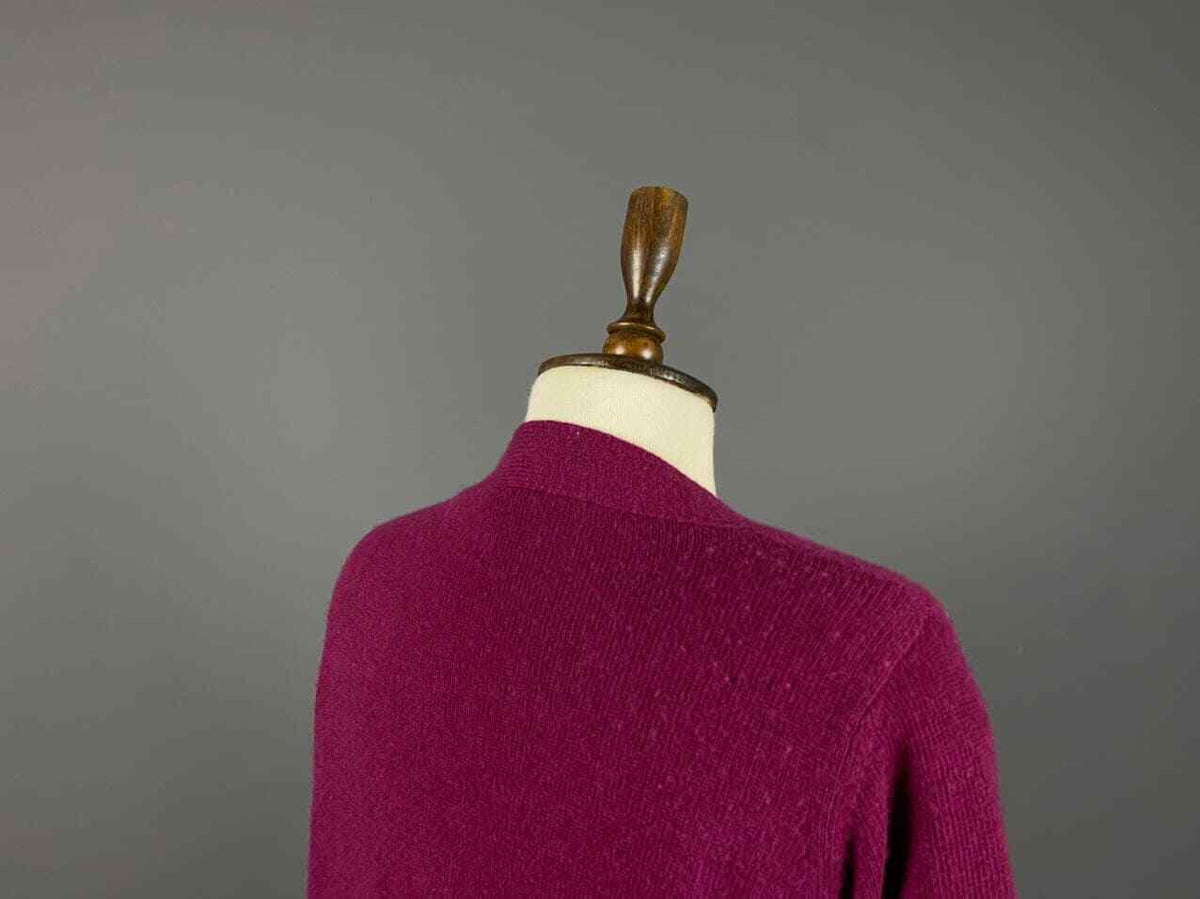 Aspesi Pink 70% Wool 30% Cashmere V-Neck Cardigan Sweater – Women's M