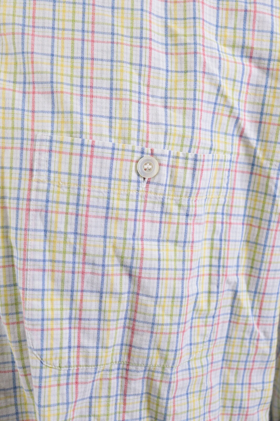 Zegna Sport Soft Multicolor Check Oxford Long Sleeve Button Down Shirt – Size M 3