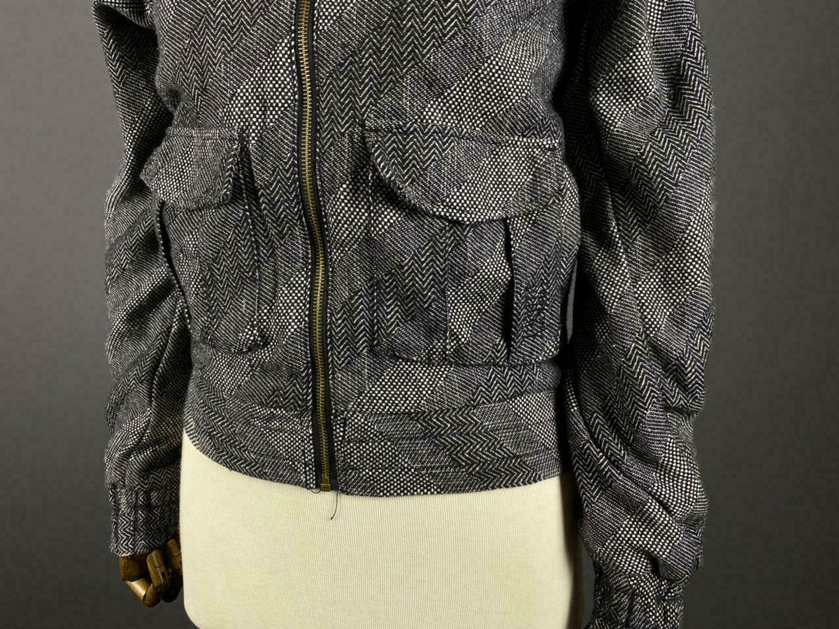 Stussy Grey Long Sleeve Zip Up Hooded Jacket – Women's S