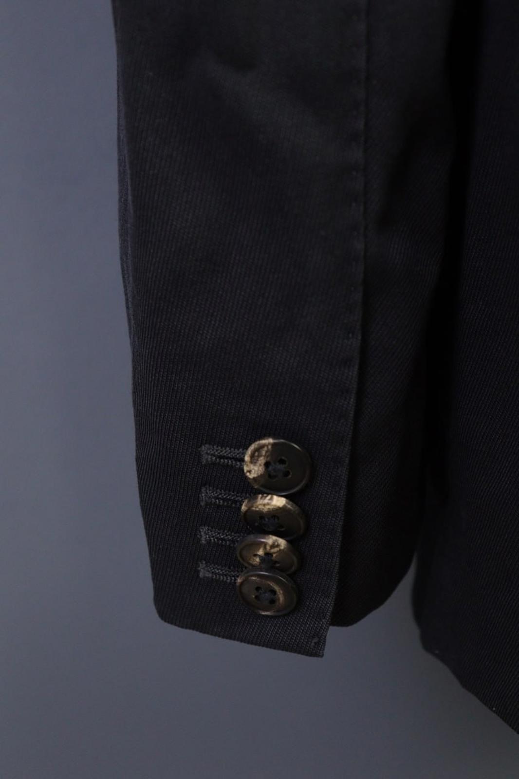 BOGLIOLI Black Wool Formal Notch Lapel Single Breasted Blazer K Jacket – Size 50