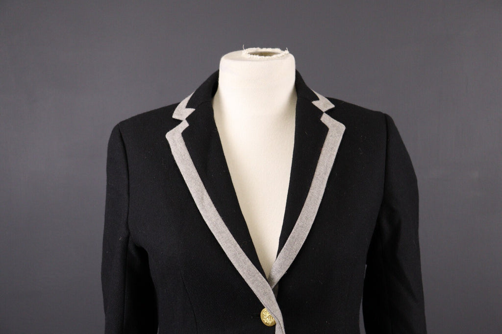 J. Crew Hacking Wool Two Button Herringbone Blazer Jacket – Size 2