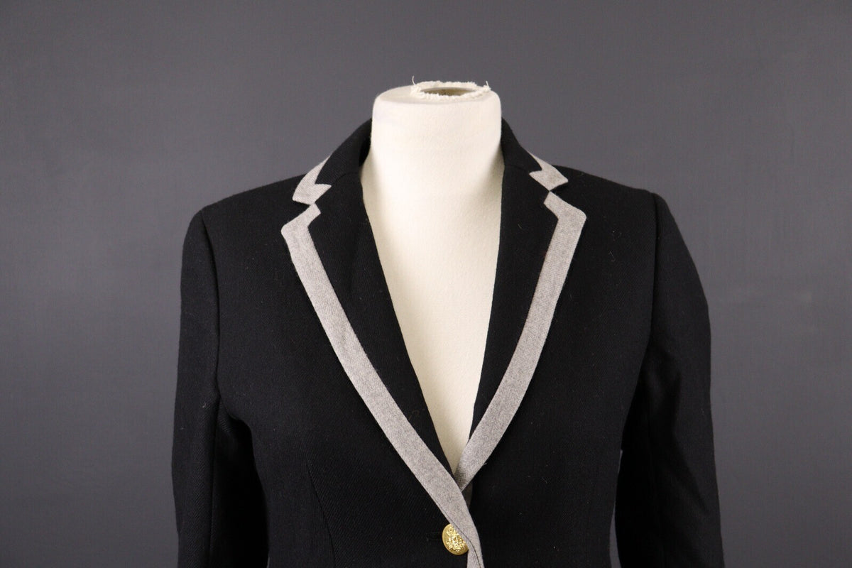 J. Crew Hacking Wool Two Button Herringbone Blazer Jacket – Size 2