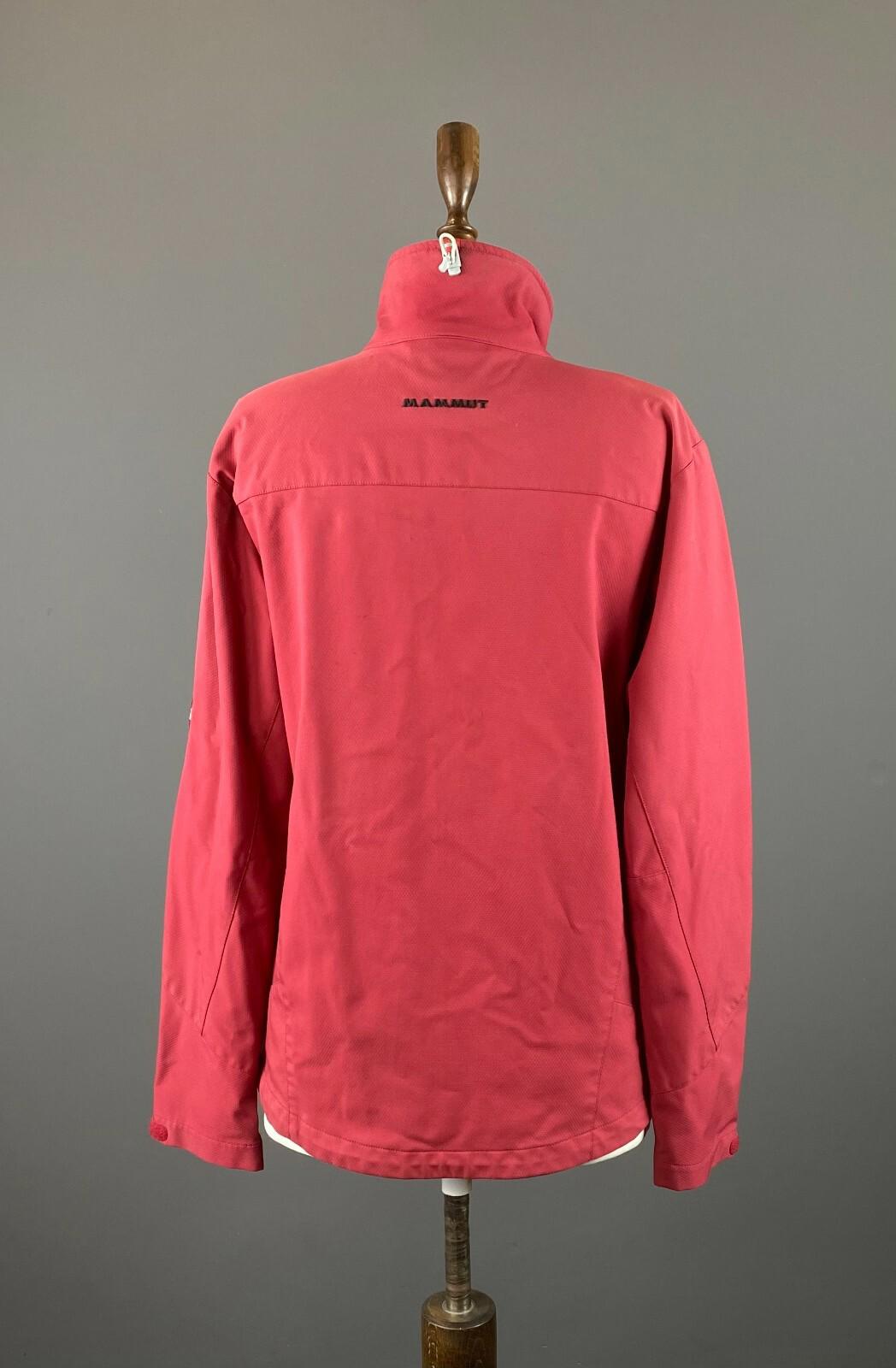 MAMMUT SOFT TECH Red Full Zip High Neck Soft Shell Jacket – Size L
