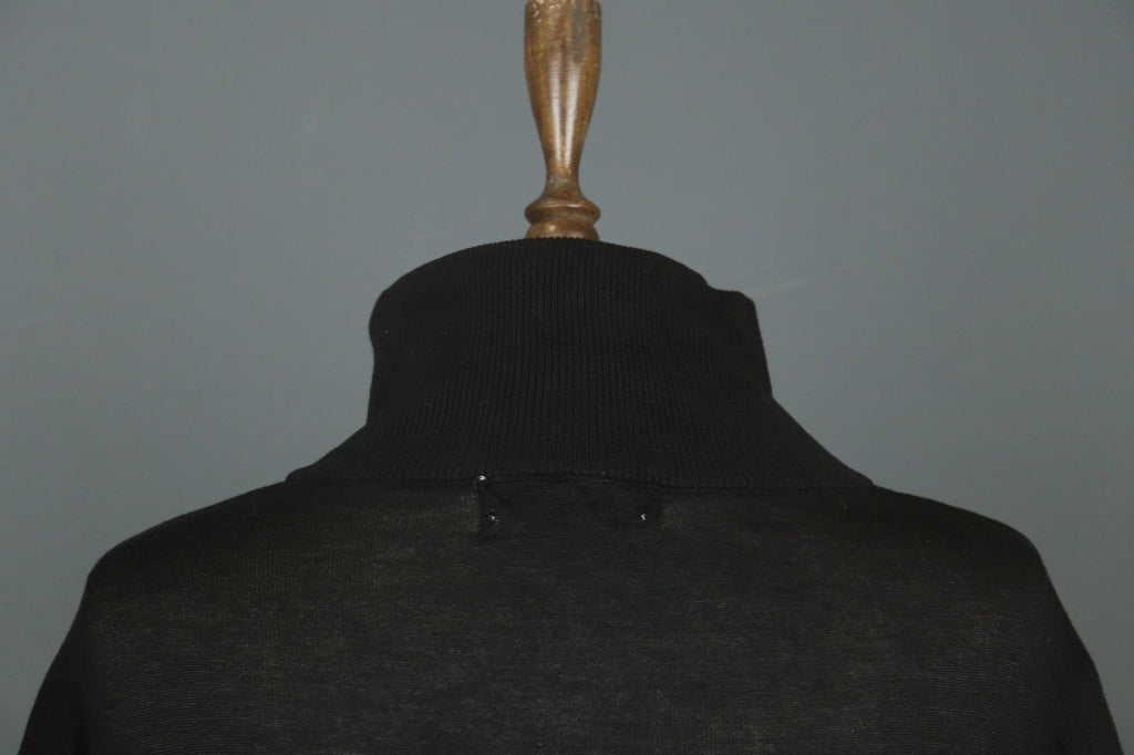 RUNDHOLZ Black 100& Cotton Long Sleeve Mock Neck Pullover Tunic Top – Size L