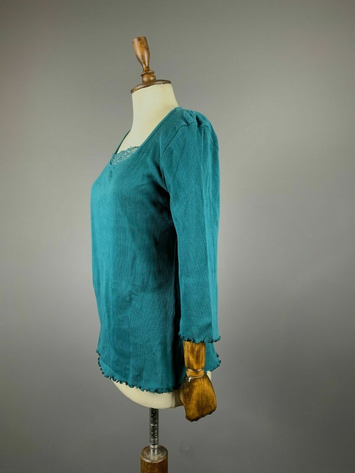 Deerberg by Oska Blue Long Sleeve Top Blouse – Size XL