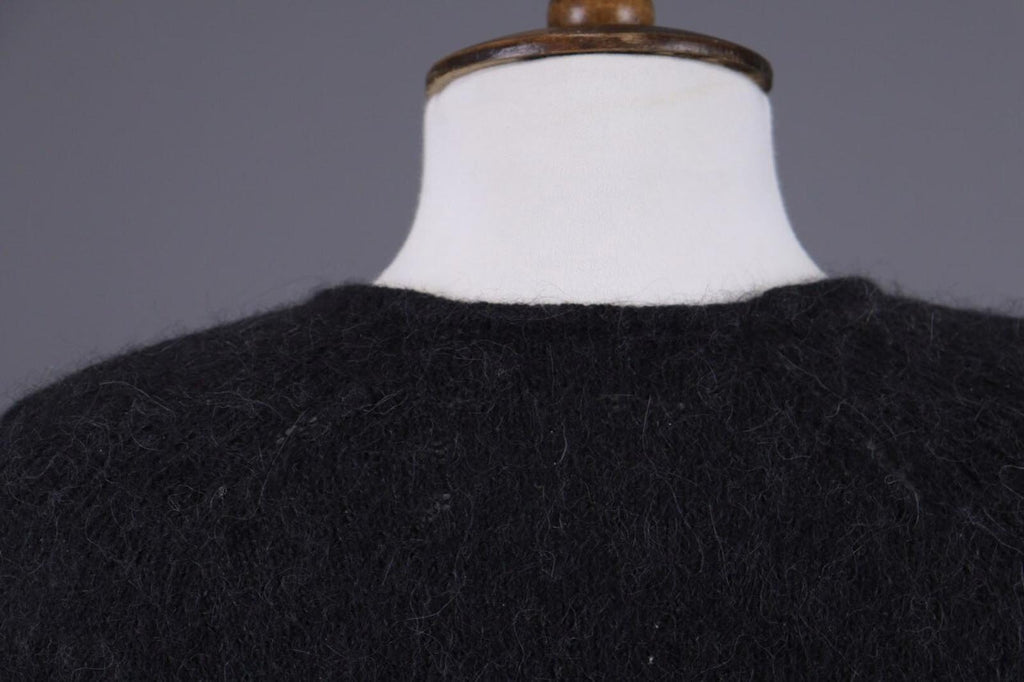 GUDRUN SJODEN Gray Alpaca Wool Knit Cropped Cardigan Sweater – Size S