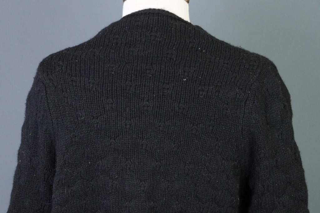 ZADIG & VOLTAIRE DAPHNEE ALN Black Alpaca Wool Wrape Cardigan Sweater – Size S – Used