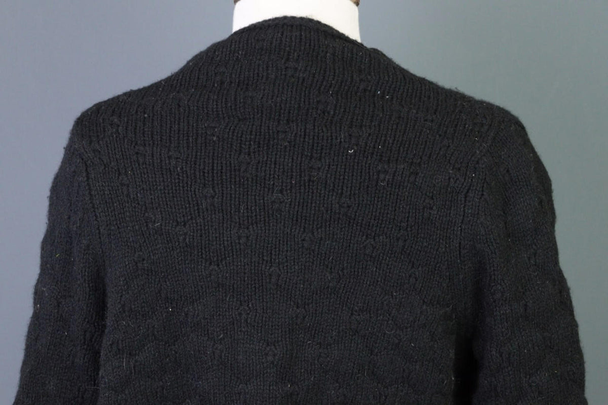 ZADIG & VOLTAIRE DAPHNEE ALN Black Alpaca Wool Wrape Cardigan Sweater – Size S – Used