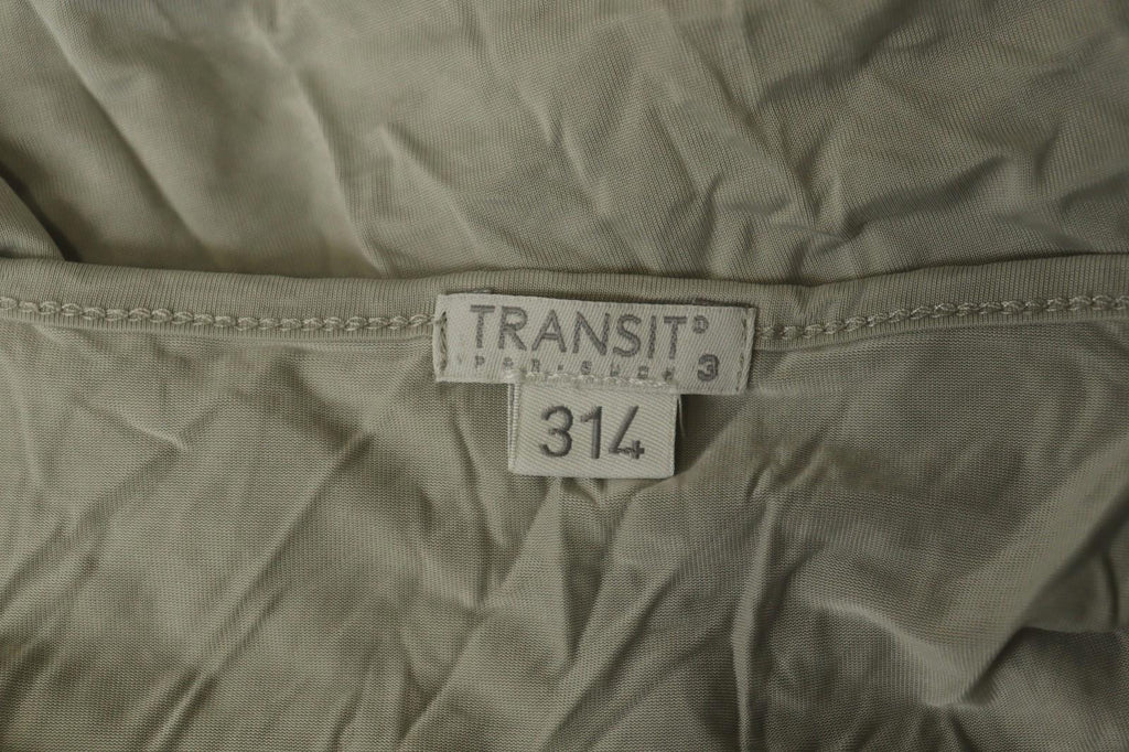TRANSIT PAR-SUCH White Rayon Knotted 3/4 Sleeve Off the Shoulder Dress – Size 3