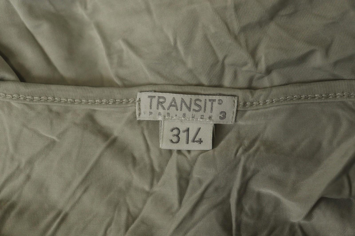 TRANSIT PAR-SUCH White Rayon Knotted 3/4 Sleeve Off the Shoulder Dress – Size 3