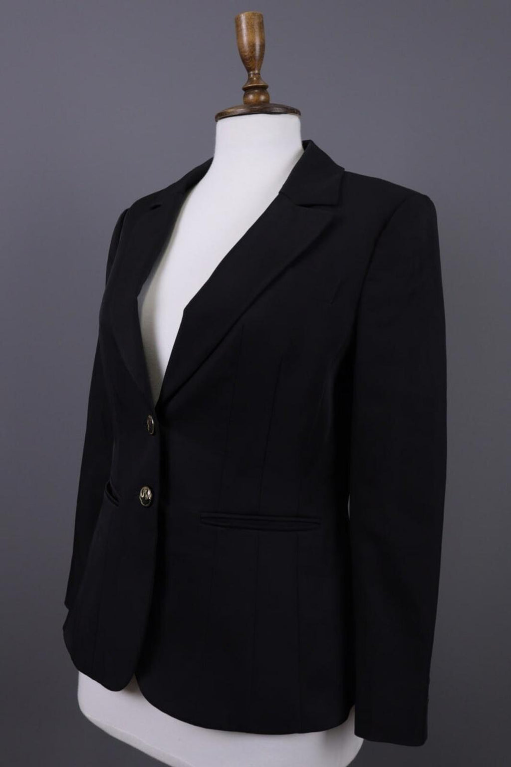 CLASS ROBERTO CAVALLI Black Two Button Lightweight Blazer Jacket – Size 44