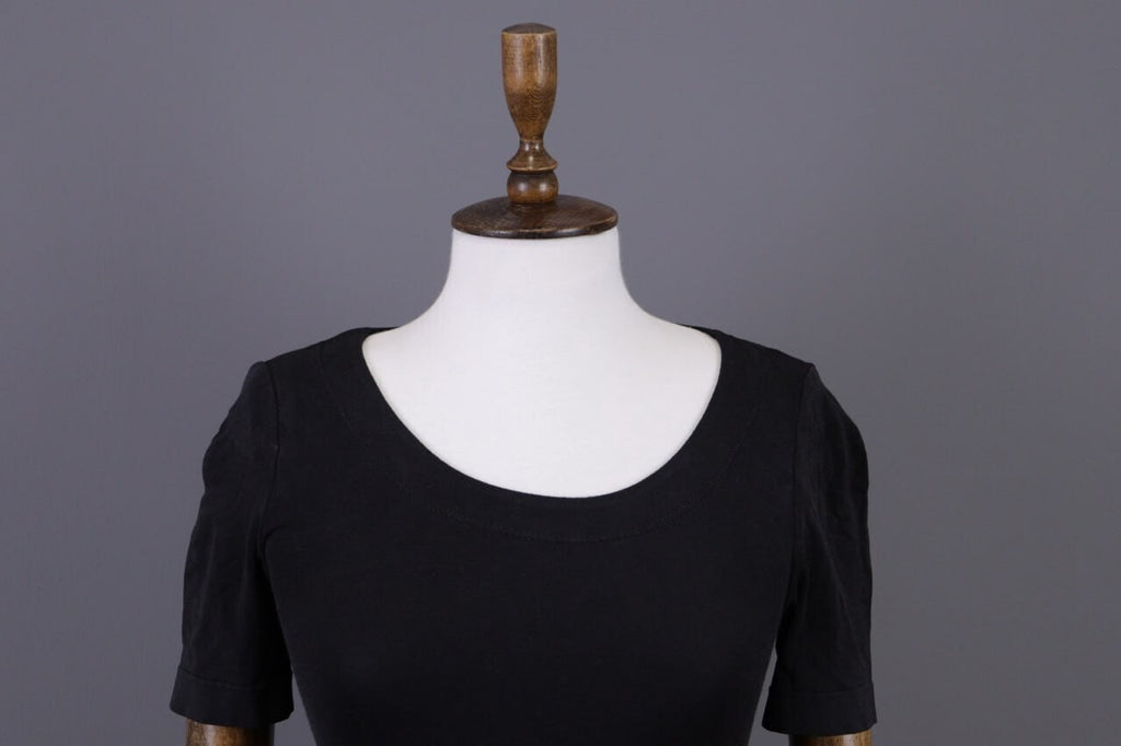 Wolford Black Short Sleeve Bodycon Top Shirt – Size XS
