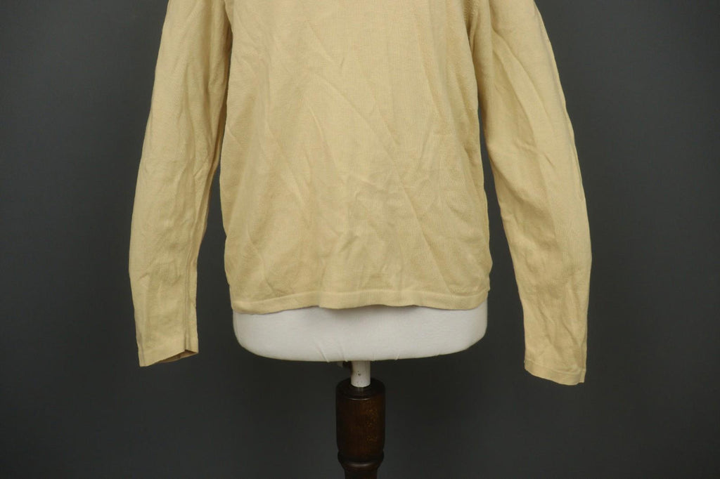 BURBERRY London Yellow Casual Long Sleeve Round Neck Pullover Knit Top – Size S
