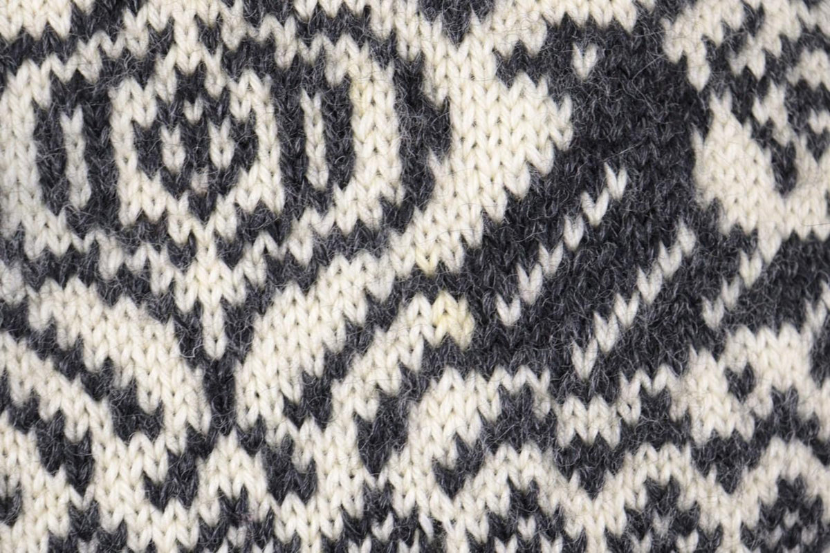 DALE OF NORWAY Black Deer Fair Isle Wool Knit Ski Sweater – Size XXL / 2XL