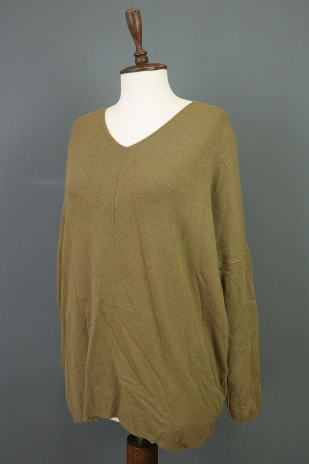 TRANSIT PAR SUCH Green Knit Lagenlook Tunic Sweater – Size 4
