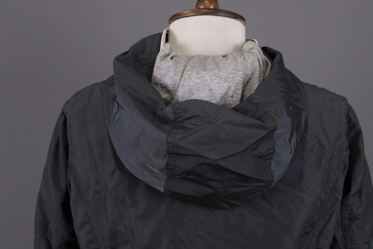 DUVETICA Blue Nylon Lightweight Hooded Full Zip Jacket – Size 46
