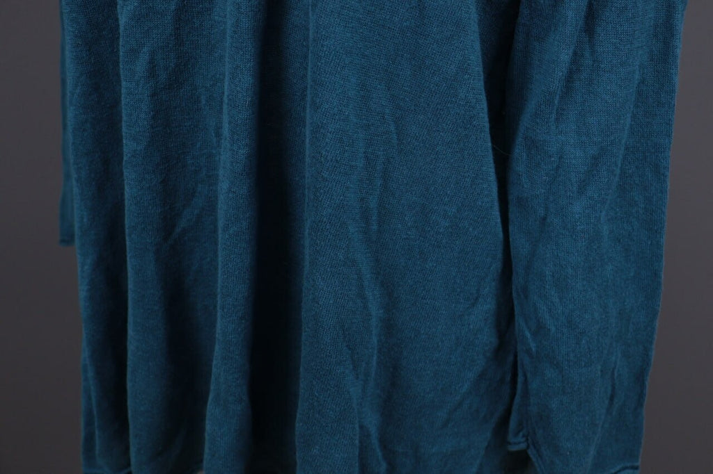 Gudrun Sjoden Blue Linen Lagenlook Long Sleeve Relaxed A-Line Dress – Size L