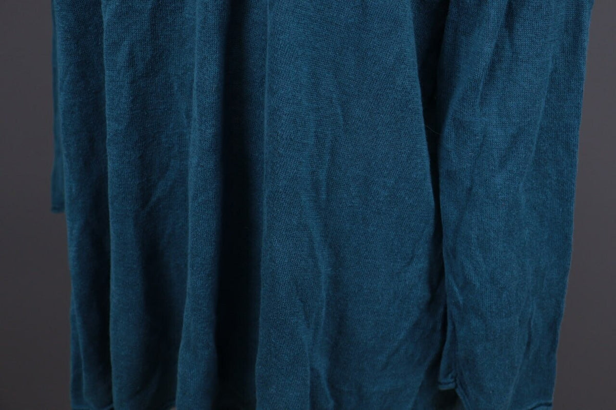 Gudrun Sjoden Blue Linen Lagenlook Long Sleeve Relaxed A-Line Dress – Size L
