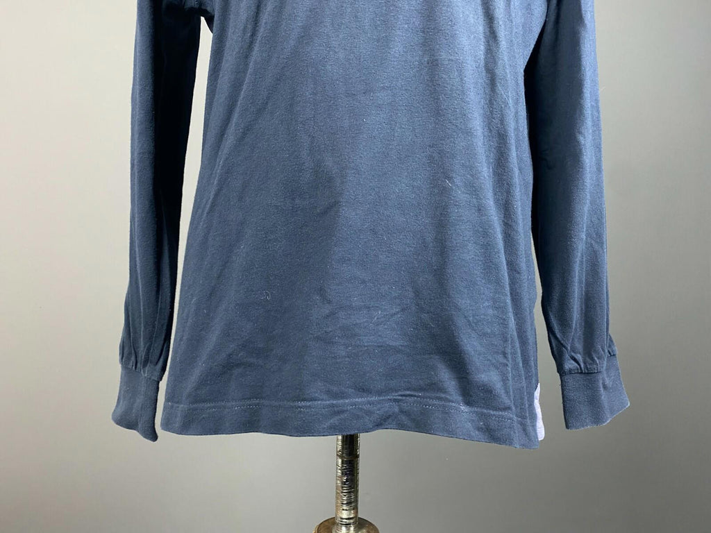 LA MARTINA Navy Blue Cotton Long Sleeve Polo Shirt – Size XL