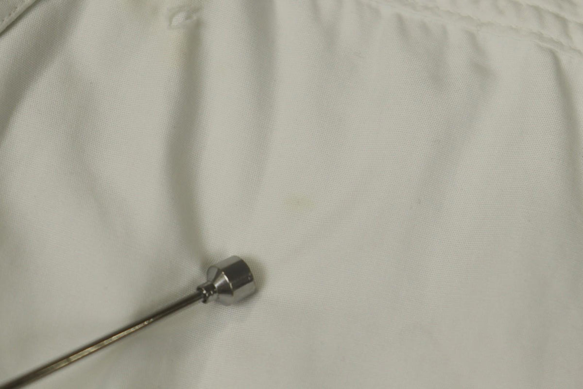 THIERRY MULGER White Long Sleeve Collared Flap Pockets Snap Button Shirt Sz M/L