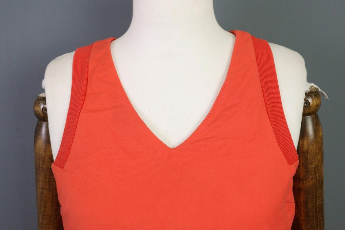 LACOSTE LIVE Dress Red V-Neck A-Line Tennis Short – Size S