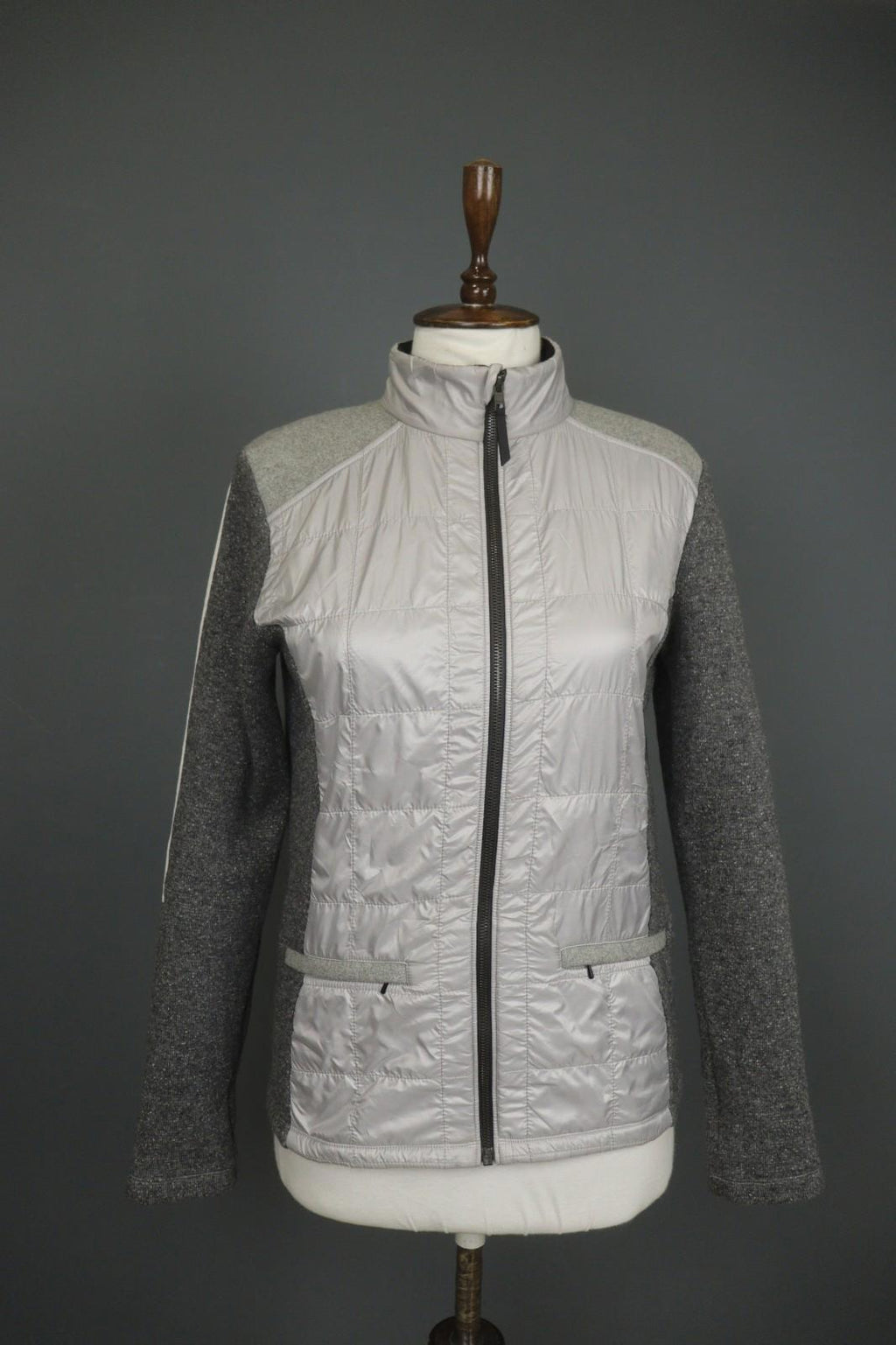 CAPRANEA Multicolor Limited Edition Mock Neck Long Sleeve Full Zip Jacket Sz 40