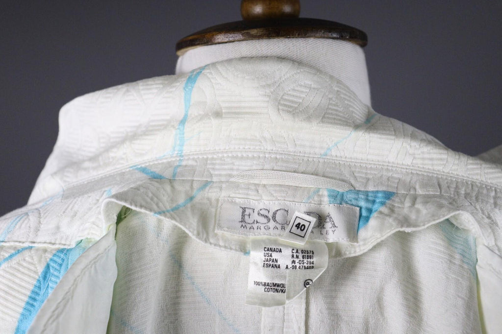 ESCADA Margaretha Ley Women Abstract Embroidered Blazer Jacket – Size 40