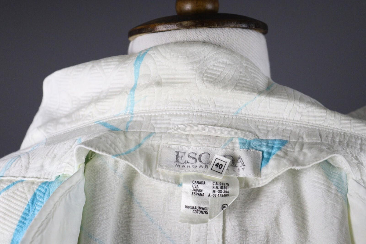 ESCADA Margaretha Ley Women Abstract Embroidered Blazer Jacket – Size 40